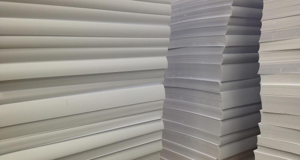 Large stacks of paper