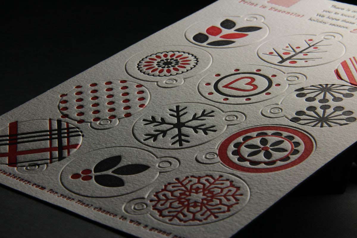 Page Stationery - Letterpress Holiday Gift Tags