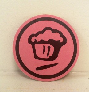 A coaster Worth Promoting produced for Carytown Cupcake